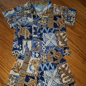 Hawaiian shorts outfit